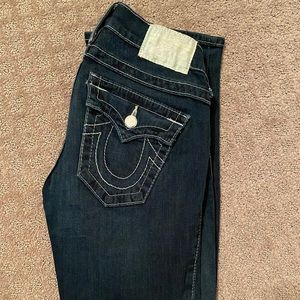 True Religion size 23, Swarovski crystals